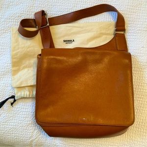 Shinola Shoulder Bag in Camel